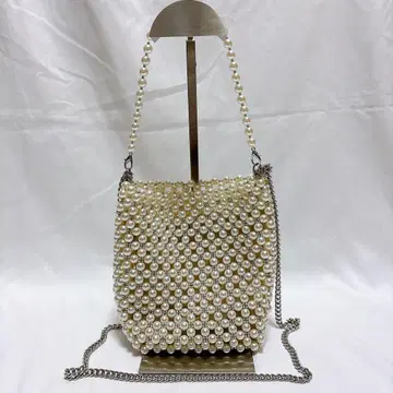 ZARA 자라 펄 숄더 체인 복조리 백 2way