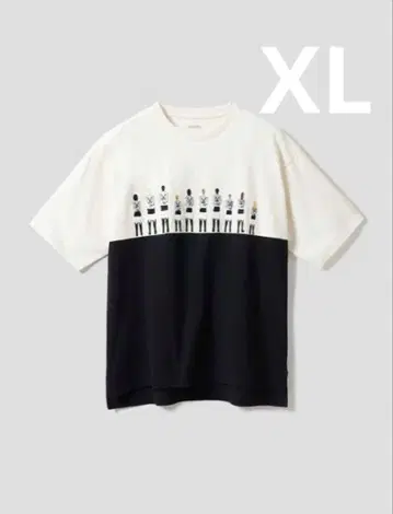새상품 완판템 그라니프 x 진격의 거인 상위 10명 빅 실루엣 T셔츠