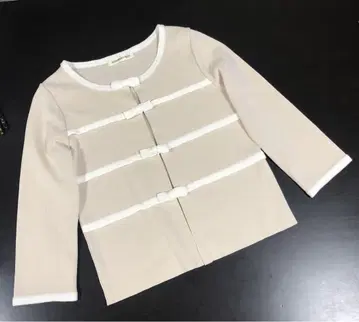 새상품급 스트로베리 필드 보더 리본 가디건