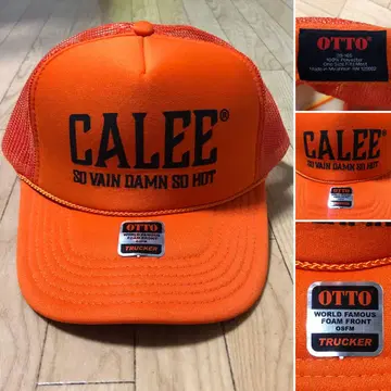 한정판 모델 CALEE 칼리 트래커 캡 오렌지