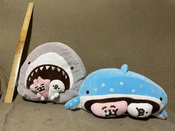 카나헤이 x 수족관 봉제 인형 쿠션 징베 상어
