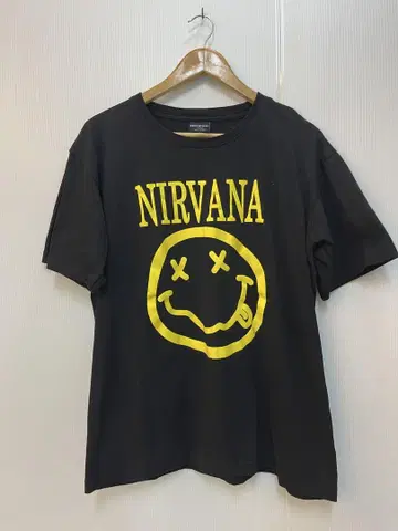 BROADWAY 아티스트 스마일 로고 프린트 S/S 셔츠 L