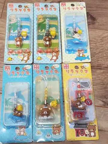 지역 한정 리락쿠마 스트랩 6개 묶음 판매