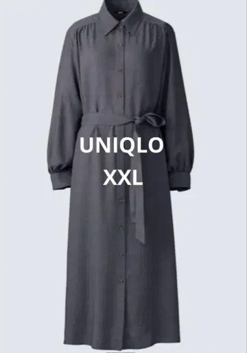 새상품 UNIQLO C 벨티드 셔츠 원피스 XXL 빅 사이즈