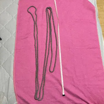 로프 모양 목걸이 핑크