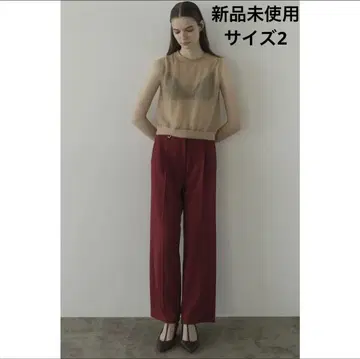 클라네 2WAY TUCK STRAIGHT PANTS