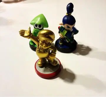 닌텐도 amiibo 3개 새상품급 골드 마리오 스프라툰 boy 오징어