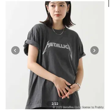2025 신상 새상품 그레디 브릴리언트 METALLICA 라메 T셔츠