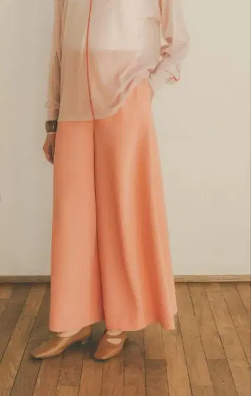 CLANE GEORGETTE LOOSE WIDE PANTS