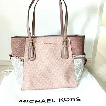 MICHAEL KORS VOYAGER EW 토트 MK 시그니처 핑크