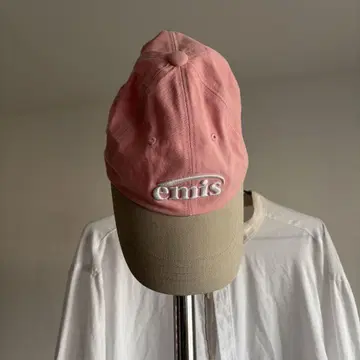emis 로고 캡 핑크 그레이