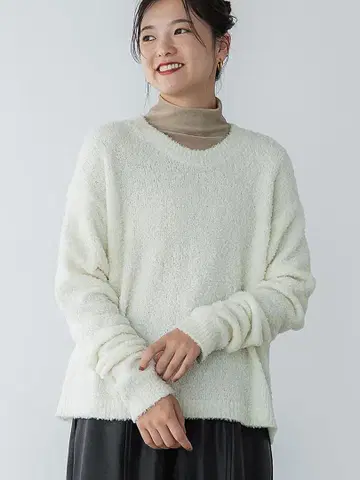 crewre 부클레 크루넥 니트 사이즈 1 화이트