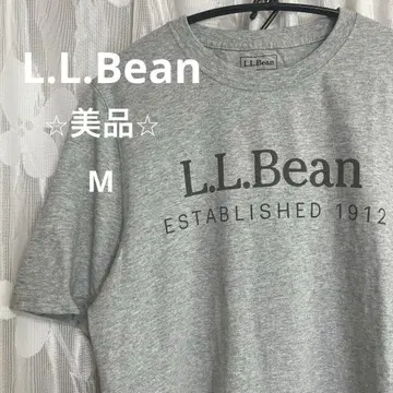 남성용 엘엘빈 로고 T셔츠 심플 그레이 사이즈 M