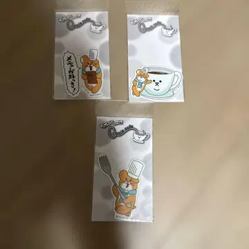 큐라이스캐페 스키쥐 다이컷 스티커 3매 세트