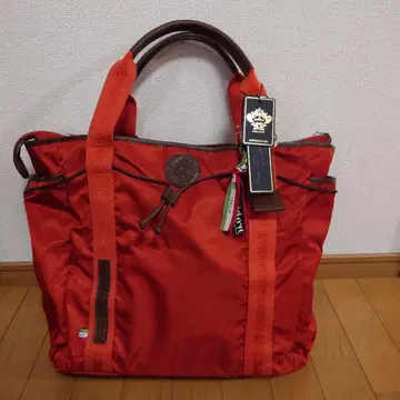 오로비안코 Orobianco 오렌지 나일론 토트백 택 포함 새상품