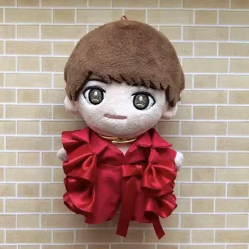 [ 즉시 구매 가능 ] 치비 누이 의상 의류 봉제 인형 빨간색 프릴 리본