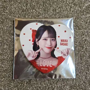 = LOVE 사사키 마이카 캔뱃지 하트캔뱃지