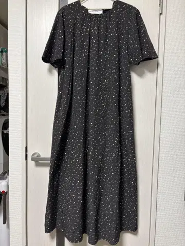 J&M DAVIDSON 플레어 슬리브 롱 드레스 원피스