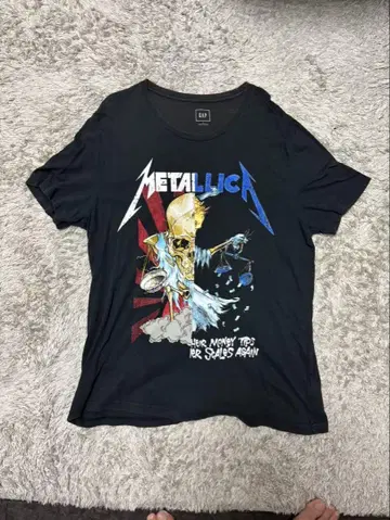 GAP 메탈리카 T셔츠 L 사이즈
