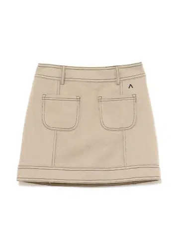 Back ribbon mini skirt andmary