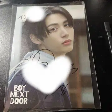 BOYNEXTDOOR 태산 AND 친필 사인