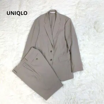 유니클로 셋업 감동 자켓 감동 팬츠 스트레치 베이지