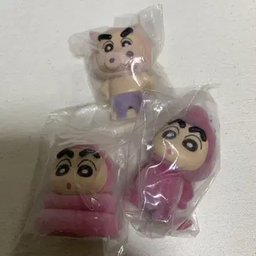짱구는 못말려(크레용 신짱) 키구루미즈 피규어 마스코트 인형 미개봉 3점