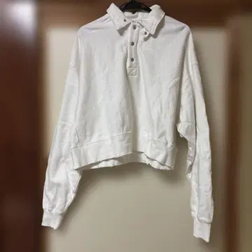 JEANASIS 헤비웨이트 폴로 맨투맨 화이트