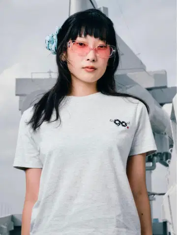 90 로고 닷 티 9090 M 사이즈 화이트