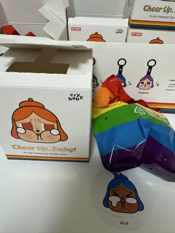 CRYBABY CHEER UP, BABY! 봉제 인형 펜던트 파랑