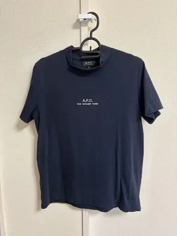 A.P.C. 여성 사이즈 M 반팔 로고 티셔츠 네이비