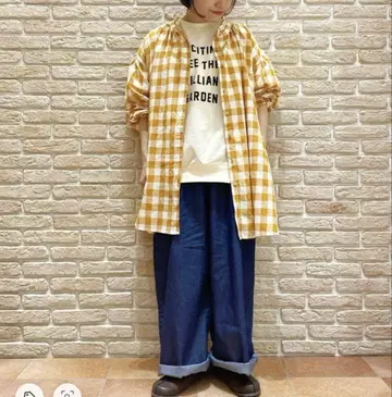 새상품 사만사 모스모스 데님 스트레이트 팬츠 네이비
