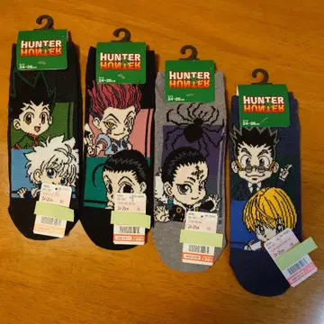 HUNTER x HUNTER 캐릭터 삭스 24-26cm 전 4종 세트