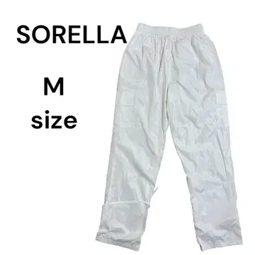 SORELLA 나일론 팬츠 허리밴딩 화이트 남성용 M 1975
