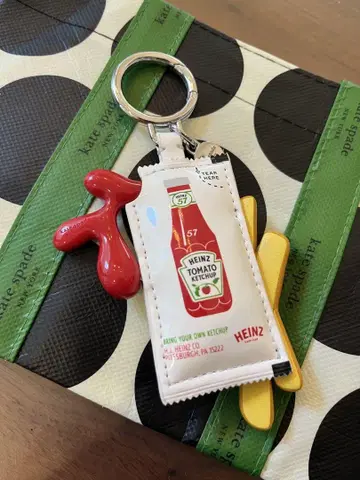 새상품 kate spad 하인츠 HEINZ 케첩 모티브 키링