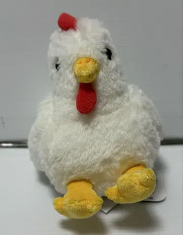 플러피 봉제 인형 S 닭 WH 미사용품