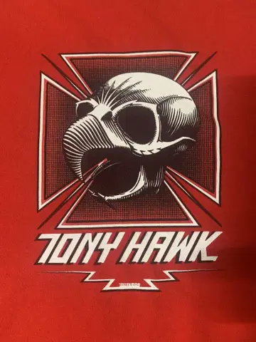 컨디션 최상 90s TONY HAWK 티셔츠 토니 호크 레드