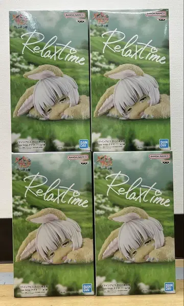메이드 인 어비스 렬일의 황금향 Relax time 나나치 피규어 4체