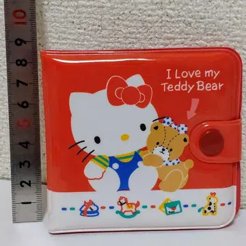 쇼와 레트로 1986년 헬로키티 테디베어 패턴 지갑