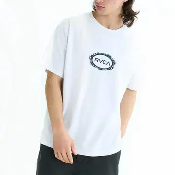 이번 시즌 새상품 세일 RVCA TRIBAL SPIN 티셔츠 화이트 L