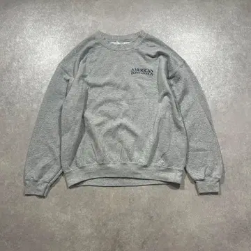 오버 사이즈 프린트 맨투맨 아메카지 그레이 와이드 90s Y2K