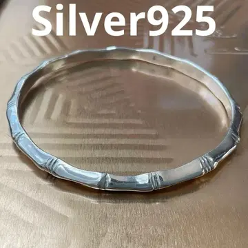 실버 925 뱅글 앤티크 각인 있음 일본 제품 핸드메이드