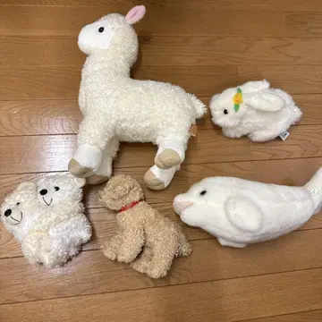 봉제 인형 세트 ( 알파카 토끼 개 곰 )