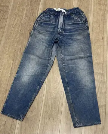 Fake Vintage Denim Painter Easy Pants
