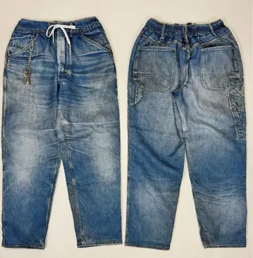 US Fake Vintage Denim Painter Easy Pants