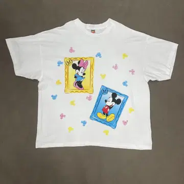 Disney 디즈니 미키 미니 T셔츠 90년대 빈티지