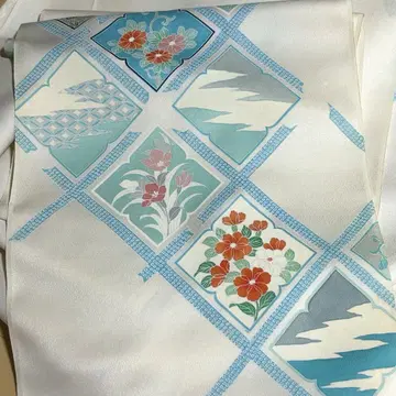 [ 처분 SALE ] 레트로 호몬기 츠케사게 기모노 옷감 꽃무늬