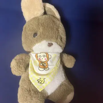 쇼와 레트로 선애로우 원숭이 몽키치 부착 토끼 봉제 인형