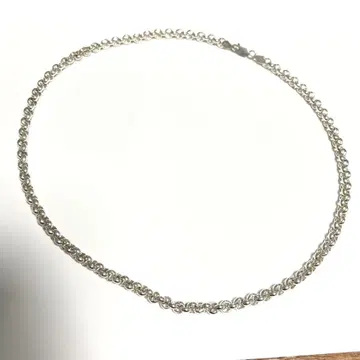 실버 925 지름 5.5 x 약 39cm 마루 팥 체인 목걸이