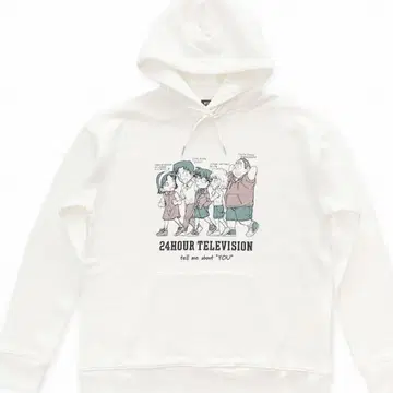 24HOUR TELEVISION 후드 부착 후드티
